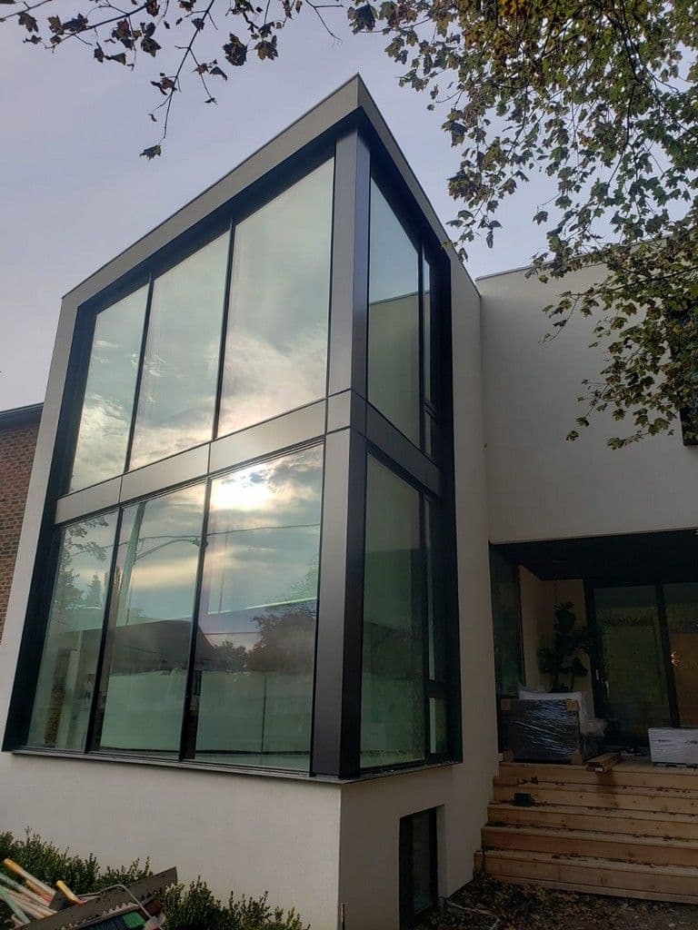 ACM Panels in Between Windows for Whitaker Construction Izen Architecture