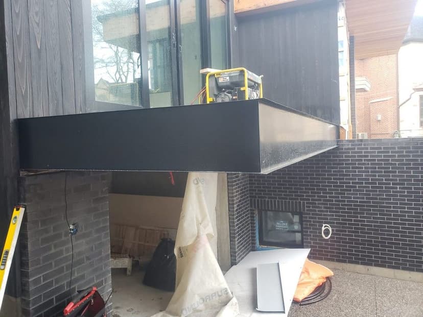 Steel I Beam Drip Edge Fascia Detail