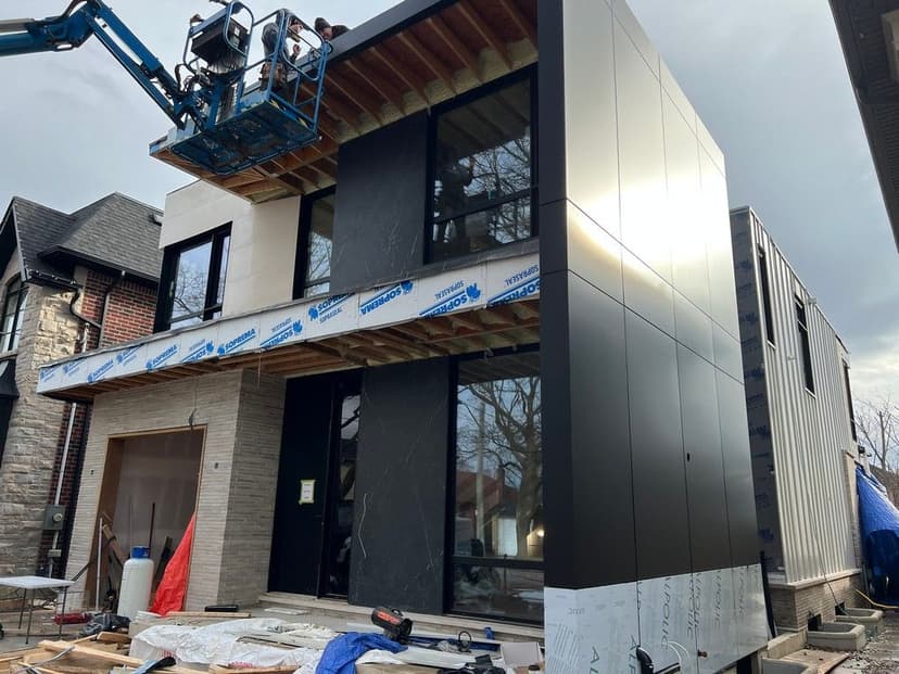 Fine Lines Design Architect & Day Custom Homes Builder ACM and Standing Seam Installation