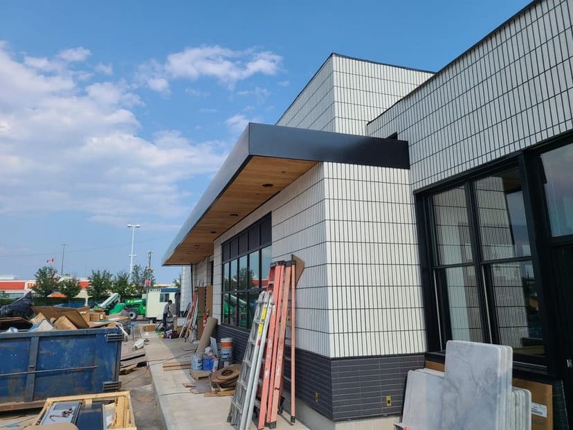 22 Gauge Steel Fascia Installation at Earls Sherway