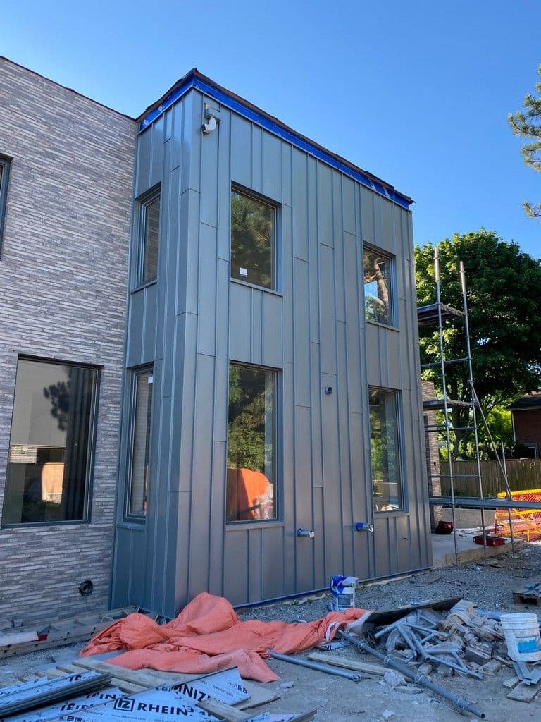 Sixteen Degree Studio Architecture & Arceo Design Build -- Rheinzink Zinc Custom Standing Seam Installation