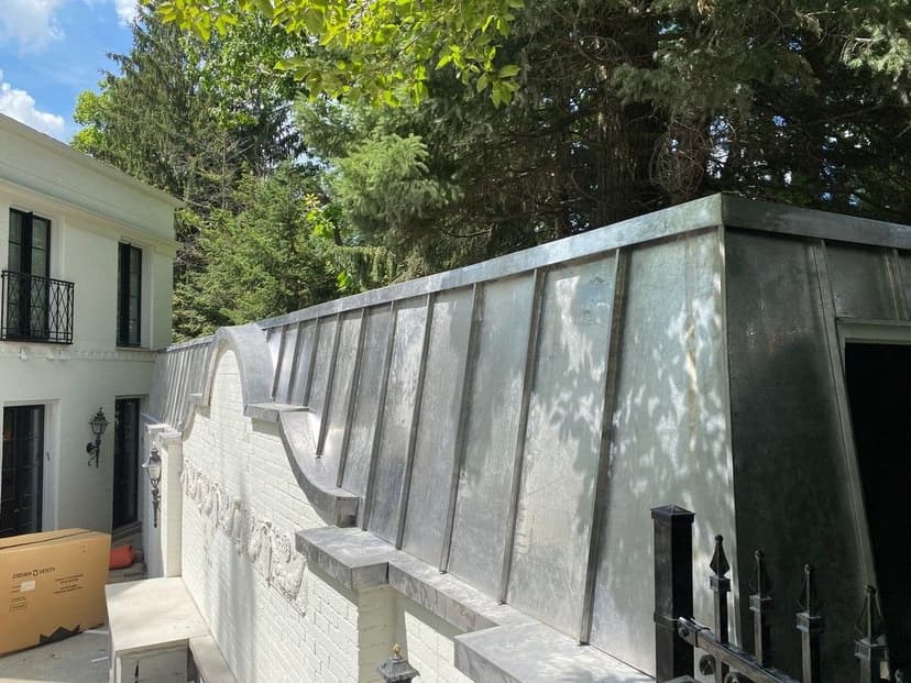 Lead Coated Copper Standing Seam Panels for Coheze Construction Management